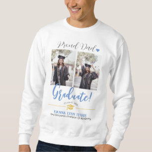 Simple Elegant Graduation gold Cap Thanks Script  Sweatshirt