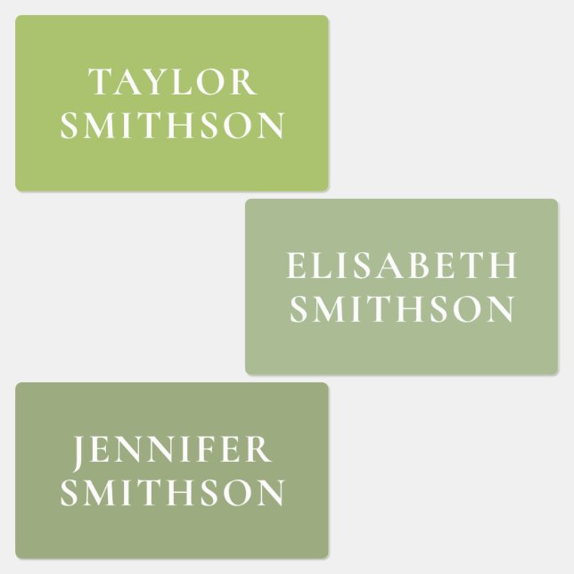  Simple Elegant Green Minimal Add Your Name School (Group)