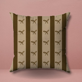 Simple Elegant Greenery Coquette Bows Pattern Cushion