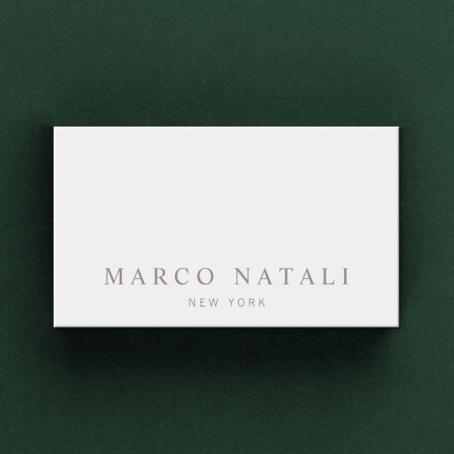 Simple Elegant Grey Professional Business Card (Creator Uploaded)