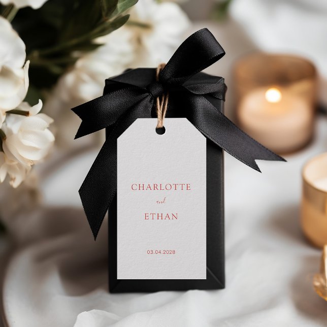 Simple, elegant, grey, wedding gift tags (Creator Uploaded)