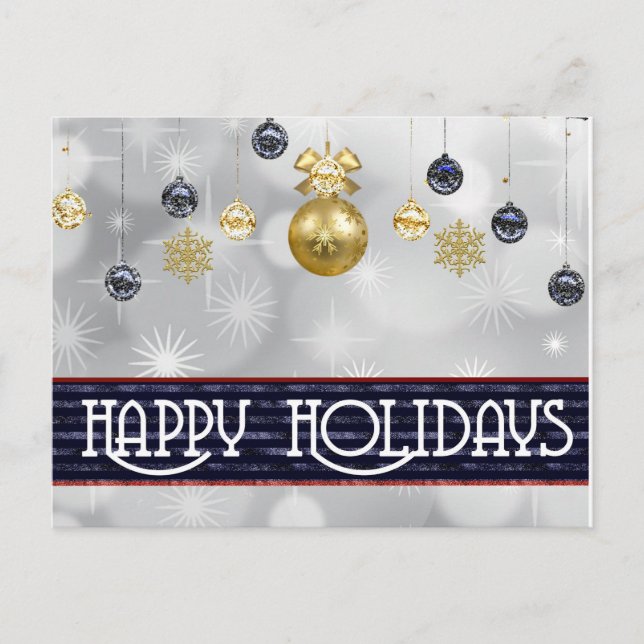 Simple Elegant Happy Holiday Merry Christmas (Front)