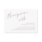 Simple Elegant Honeymoon Wish Dusty Rose Wedding
