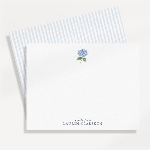 simple Elegant Hydrangea Note Card