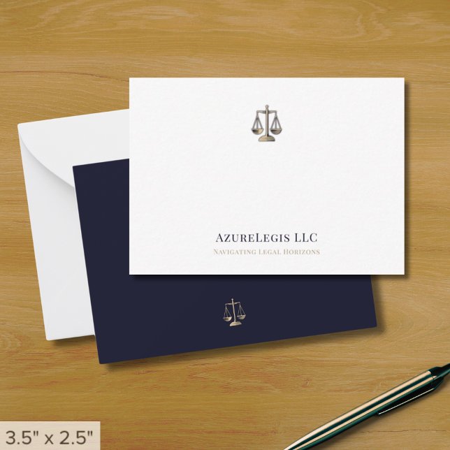 Simple Elegant Justice Scale Legal Card (Creator Uploaded)