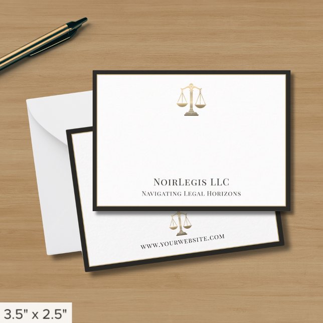 Simple Elegant Justice Scale Legal Card (Creator Uploaded)