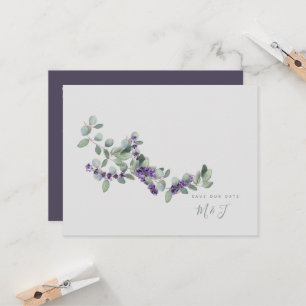 Simple & Elegant Lavender Wedding Save the Date