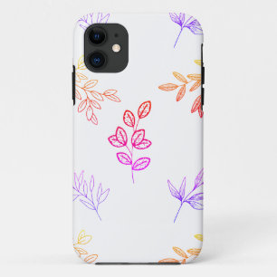 Simple elegant leaf iphone cases