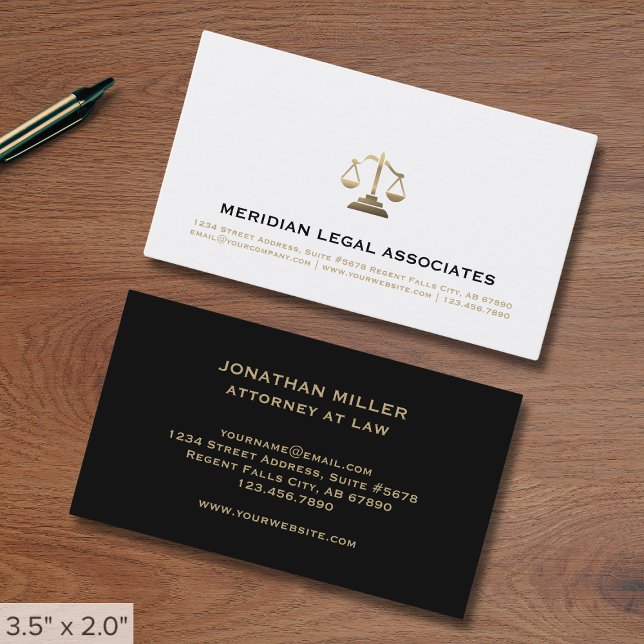 Simple Elegant Legal Business Card (Creator Uploaded)