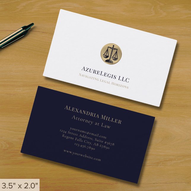 Simple Elegant Legal Business Card (Creator Uploaded)