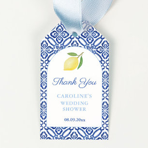 Simple Elegant Lemon Bridal Shower Party Favour Ta Gift Tags