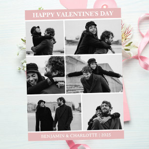 Simple Elegant Love valentines day couple photo Holiday Card
