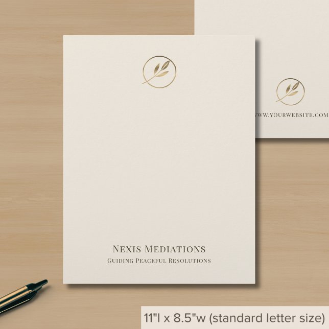Simple Elegant Luxury Branded Custom Letterhead (Creator Uploaded)