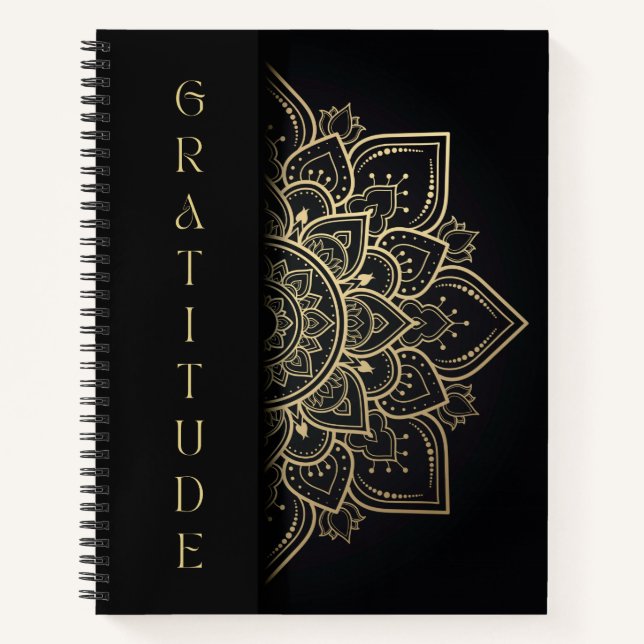 Simple Elegant Mandala Gratitude Journal (Front)