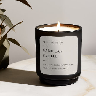 SIMPLE ELEGANT MINIMAL MODERN DUSKY WHITE SQUARE STICKER