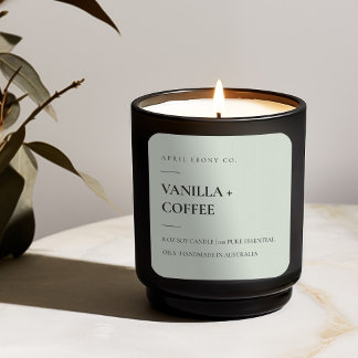 SIMPLE ELEGANT MINIMAL MODERN MINT GREEN SQUARE STICKER