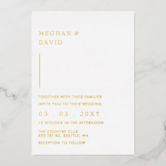 Simple Elegant Minimal Modern Wedding