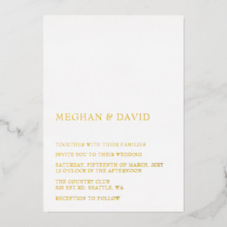 Simple Elegant Minimal Modern White Wedding