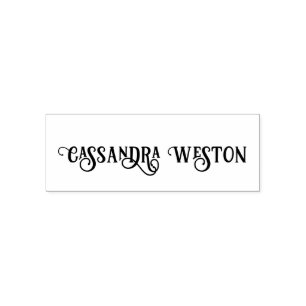 Simple Elegant Minimalist #16 Name Only Self-inking Stamp