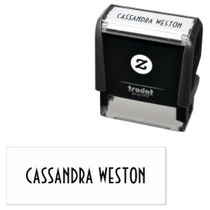 Simple Elegant Minimalist #3 Name Only Self-inking Stamp