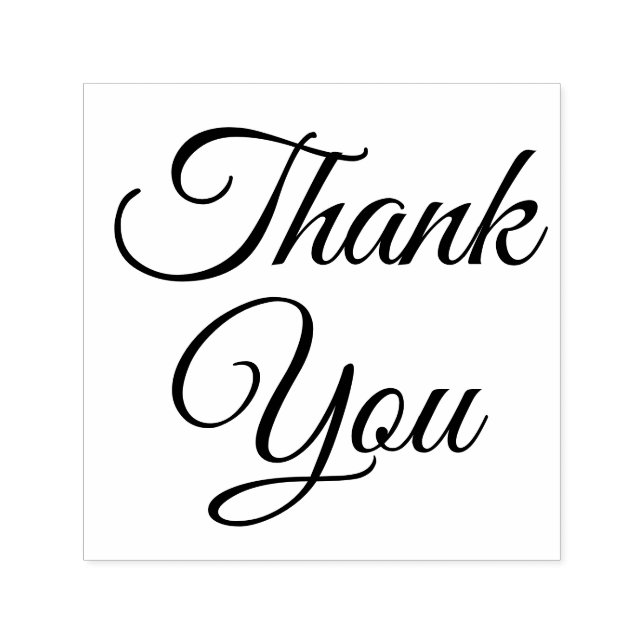 Simple Elegant Minimalist #79 THANK YOU only Self-inking Stamp (Design)