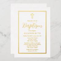 Simple Elegant Minimalist Baptism