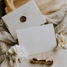 Simple Elegant Minimalist Black & White Wedding