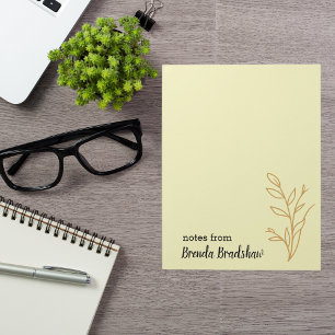 Simple Elegant Minimalist Boho  Notepad