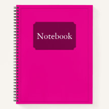 Simple Elegant Minimalist Hot Pink Chic Spiral 