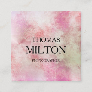 Simple Elegant Minimalist Modern QR Code Square Bu Business Card