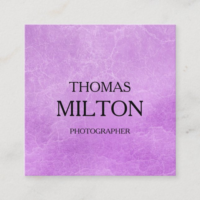Simple Elegant Minimalist Modern QR Code Square Bu Business Card (Front)