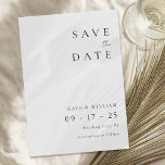 Simple Elegant Minimalist Modern Wedding Save The Date<br><div class="desc">Simple Elegant Minimalist Modern Wedding Save the Date.</div>