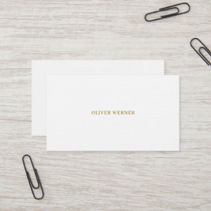 Simple Elegant Minimalist Premium Linen Business Card