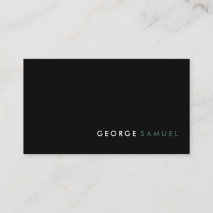 Simple Elegant Minimalist Professional Custom Business Card