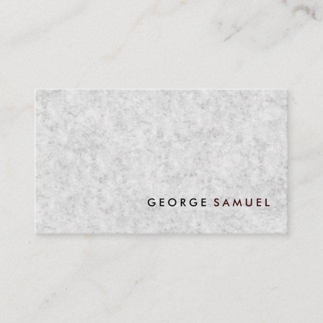 Simple Elegant Minimalist Professional Custom Business Card (Front)