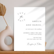Simple Elegant minimalist Save the Date