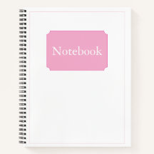 Simple Elegant Minimalist White Pink Chic Spiral 