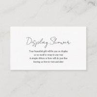 Simple Elegant Modern Baby Display Shower