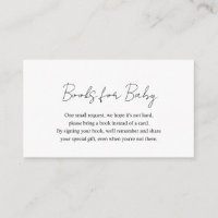 Simple Elegant Modern Baby Shower Books for Baby