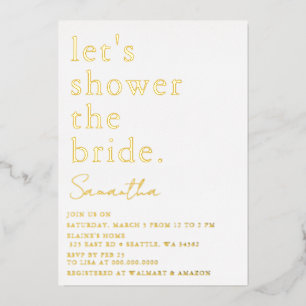 Simple Elegant Modern Bridal Shower