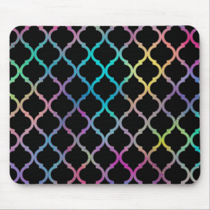 Simple Elegant Modern Colourful Moroccan Pattern   Mouse Mat