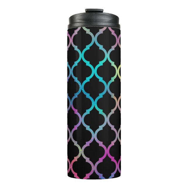 Simple Elegant Modern Colourful Moroccan Pattern | Thermal Tumbler (Front)