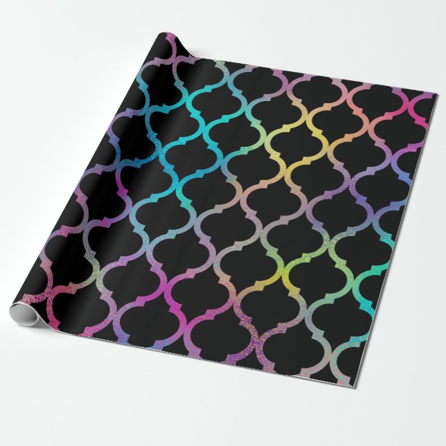 Simple Elegant Modern Colourful Moroccan Pattern | Wrapping Paper (Unrolled)
