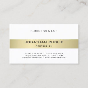 Simple Elegant Modern Design Trendy Luxury Plain Business Card