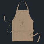 Simple Elegant Modern Garden Florist Apron<br><div class="desc">Add your own logo or use this single floral design with your name or business name. Perfect as work apron with handy pockets</div>