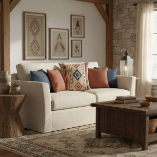 Simple elegant modern geometric lines   cushion