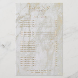 Simple Elegant Modern Gold Marble Price List