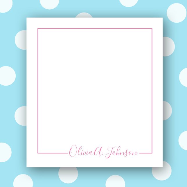 Simple Elegant Modern Hand Lettered Script Notepad (Creator Uploaded)