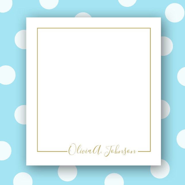 Simple Elegant Modern Hand Lettered Script Notepad (Creator Uploaded)