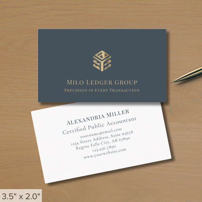 Simple Elegant Modern Logo Business Card (Creator Uploaded)